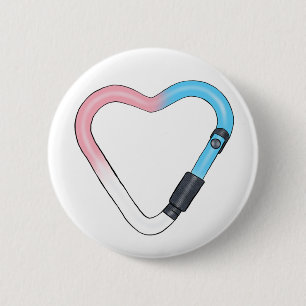 Badge Rond 5 Cm Trans Carabiner