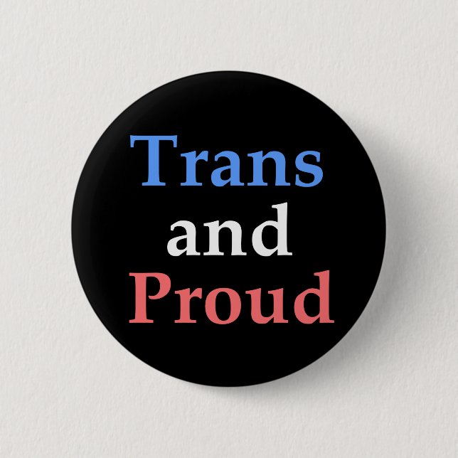 Badge Rond 5 Cm Transport et fier - gay pride (Devant)