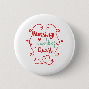 Badge Rond 5 Cm Travail de soins infirmiers