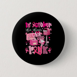 Badge Rond 5 Cm Travailleur de la poste Sensibilisation au cancer 