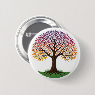 Badge Rond 5 Cm Tree of Life