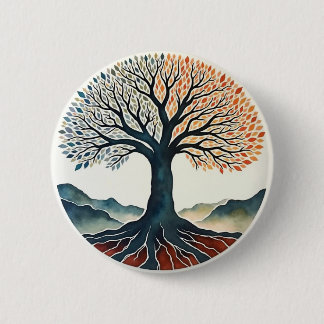 Badge Rond 5 Cm Tree of Life