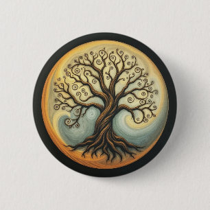 Badge Rond 5 Cm Tree of Life