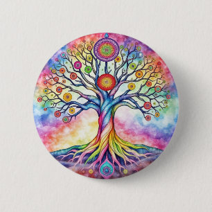 Badge Rond 5 Cm Tree of Life