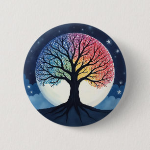 Badge Rond 5 Cm Tree of Life