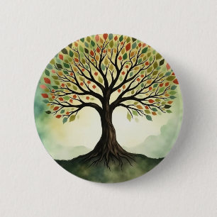 Badge Rond 5 Cm Tree of Life