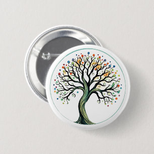 Badge Rond 5 Cm Tree of Life