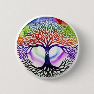 Badge Rond 5 Cm Tree of Life