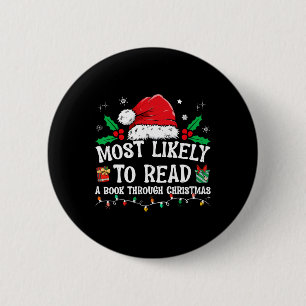 Badge Rond 5 Cm Très Probable De Lire Un Livre Correspondant À La