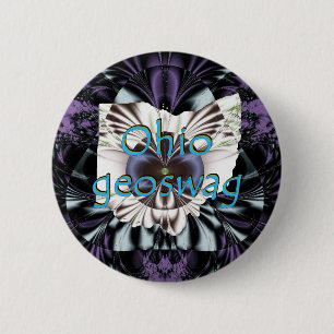 Badge Rond 5 Cm Trésor de cadeaux de Geocaching de butins de