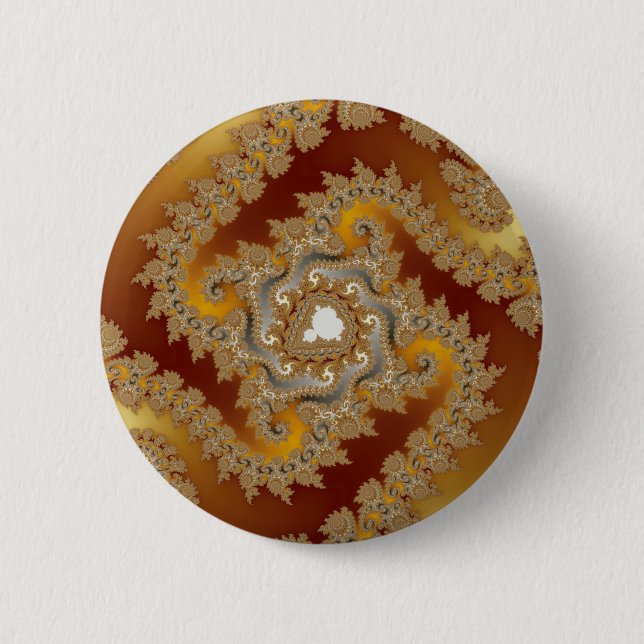 Badge Rond 5 Cm Trésor - fractale (Devant)