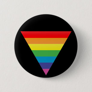 Badge Rond 5 Cm triangle d'arc-en-ciel
