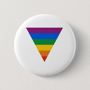Badge Rond 5 Cm Triangle de gay pride