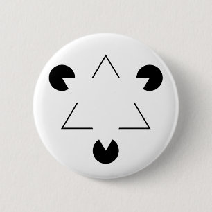 Badge Rond 5 Cm Triangle Kanizsa