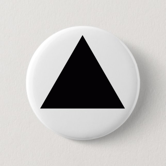 Badge Rond 5 Cm triangle noire (Devant)