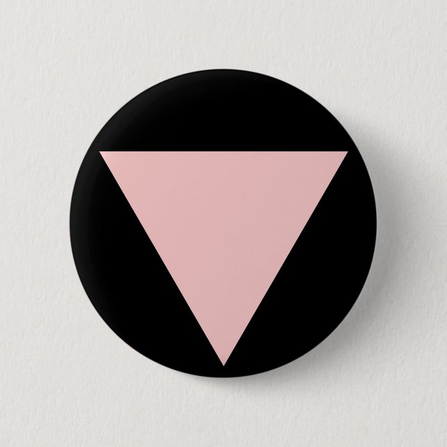Badge Rond 5 Cm triangle rose (Devant)