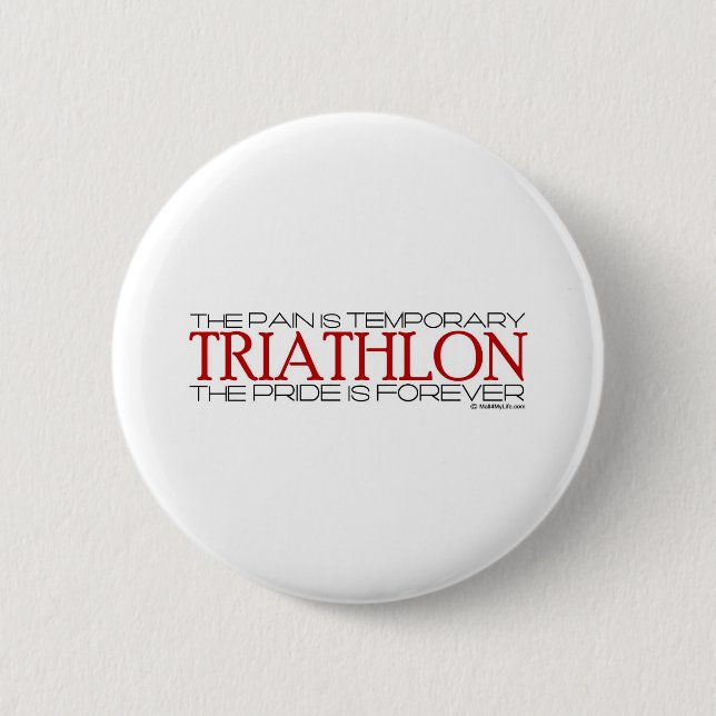 Badge Rond 5 Cm Triathlon - la fierté est Forever (Devant)