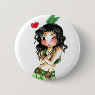 Badge Rond 5 Cm Tribalesque - Rosana