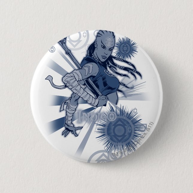 Badge Rond 5 Cm Tribu 10 d'indigo (Devant)