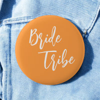 Tribu de mariée orange mariage blanc