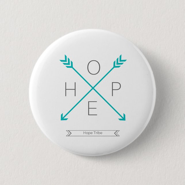 Badge Rond 5 Cm Tribu d'espoir - conscience de santé mentale - (Devant)