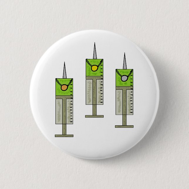 Badge Rond 5 Cm Triche De Drogue Dans Le Sport (Devant)