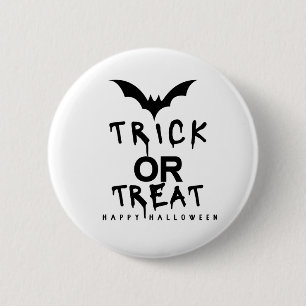 Badge Rond 5 Cm Trick ou traiter Halloween Citrouille Funny