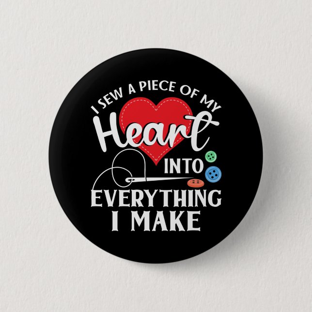 Badge Rond 5 Cm Tricot de couchage Seamstress (Devant)