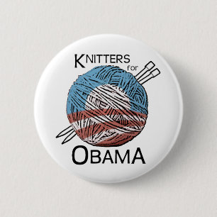 Badge Rond 5 Cm Tricoteuses pour le bouton #1 d'Obama
