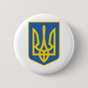 BADGE ROND 5 CM TRIDENT UKRAINE