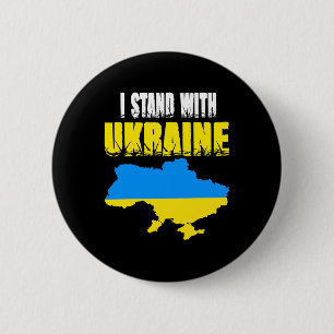 Badge Rond 5 Cm Trident Ukraine Drapeau Ukraine Drapeau Ukrainien 
