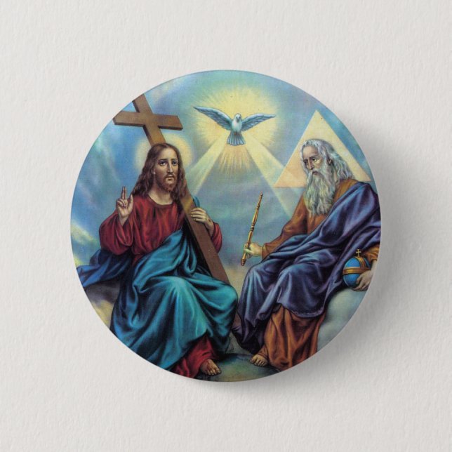 Badge Rond 5 Cm Trinité sainte (Devant)