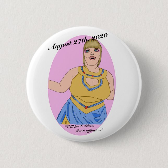 Badge Rond 5 Cm Trisha Paytas King Tut (Devant)