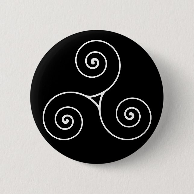 Badge Rond 5 Cm Triskele (Devant)