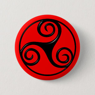 Badge Rond 5 Cm Triskelion