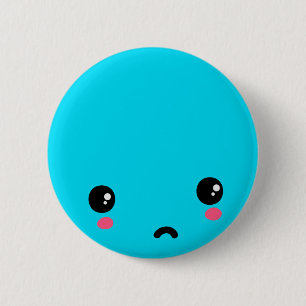 Badge Rond 5 Cm Triste