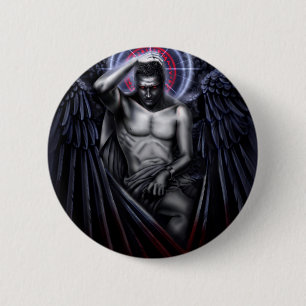 Badge Rond 5 Cm Triste Sympathie Pour Le Diable