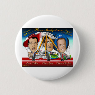 Badge Rond 5 Cm Trois budgets du Wisconsin