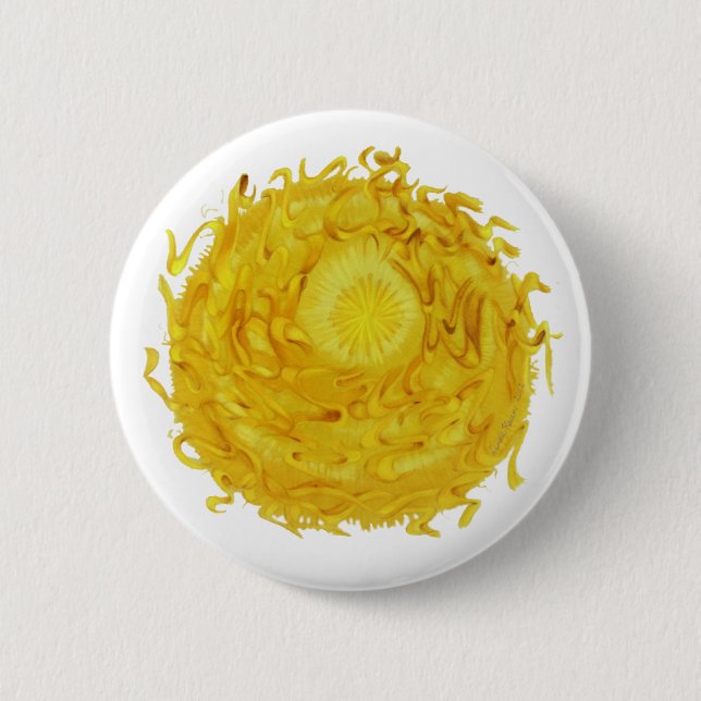 Badge Rond 5 Cm Troisième art curatif #3 de Chakra (Devant)