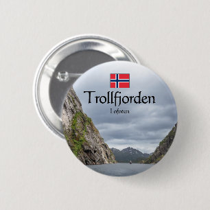 Badge Rond 5 Cm Trollfjord Lofoten
