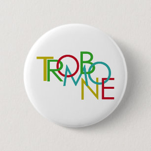 Badge Rond 5 Cm Trombone