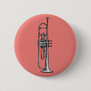 Badge Rond 5 Cm Trompette