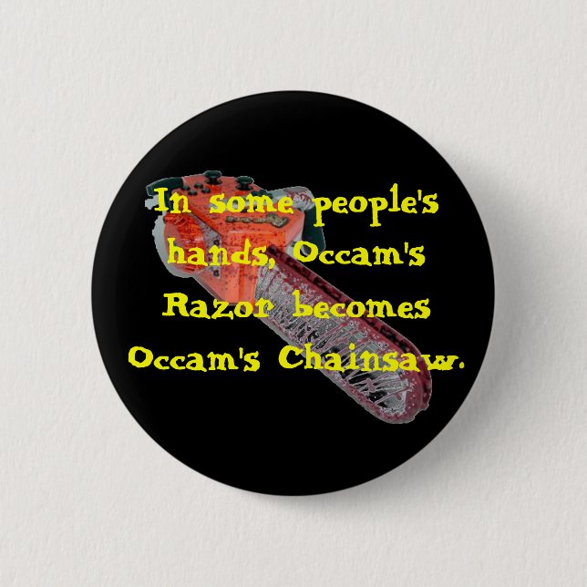 Badge Rond 5 Cm tronçonneuse (Devant)