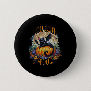 Badge Rond 5 Cm Trop mignon À Parler - Saison Éffrayante