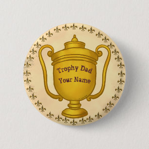 Badge Rond 5 Cm Trophée papa