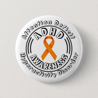 Badge Rond 5 Cm Trouble d'hyperactivité déficit de l'attention du 