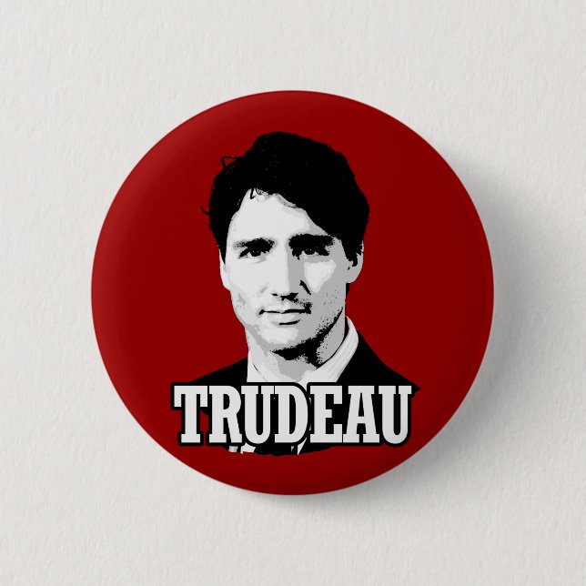 Badge Rond 5 Cm Trudeau (Devant)