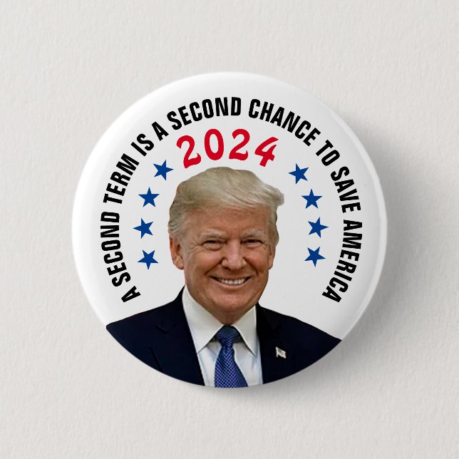 BADGE ROND 5 CM TRUMP 2024 (Devant)