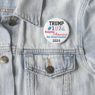 Badge Rond 5 Cm Trump 2024