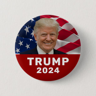 Badge Rond 5 Cm Trump 2024